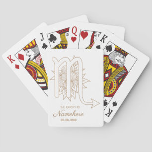 Erstellen Sie Ihr eigenes elegantes Gold & White S Spielkarten