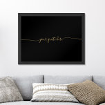 Erstellen Sie Ihr eigenes elegantes Minimalistisch Poster<br><div class="desc">Erstellen Sie Ihre eigene,  maßgeschneiderte Anführungswandkunst mit Ihrem bevorzugten inspirierenden Sprichwort,  Liedlyrik,  Bibelkommentar oder personalisiertem Text in minimalistischer Schriftzypografie.</div>