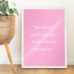 Erstellen Sie Ihr eigenes elegantes Skript-individ Poster<br><div class="desc">Erstellen Sie Ihre eigene,  maßgeschneiderte Poster-Wandkunst mit minimalistisch eleganter Schrift-Typografie.</div>