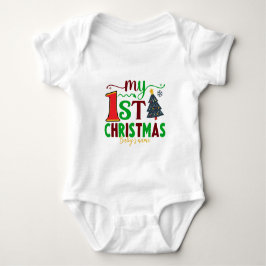 Erstellen Sie Ihr eigenes erstes Weihnachtsfest Baby Strampler