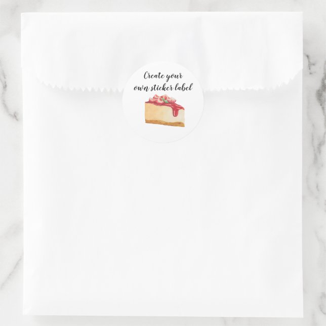 Erstellen Sie Ihr eigenes Etikett für die Bäckerei Runder Aufkleber (Tasche)
