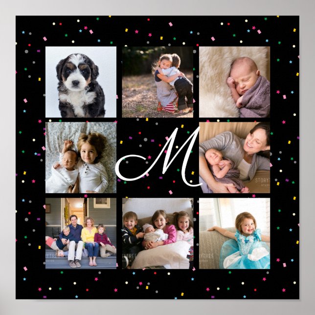 Erstellen Sie Ihr eigenes Familienfoto Collage Mon Poster (Vorne)