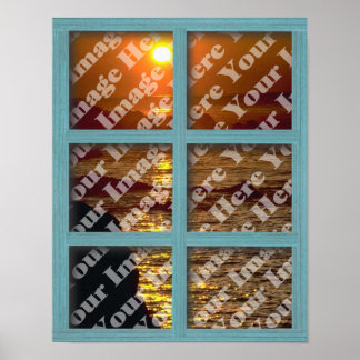 Erstellen Sie Ihr eigenes Fenster mit einem grünen Poster