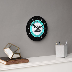 Erstellen Sie Ihr eigenes Firmenlogo - Beispiel fü Runde Wanduhr