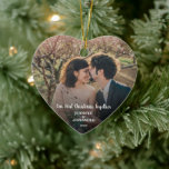 Erstellen Sie Ihr eigenes First Christmas Together Keramik Ornament<br><div class="desc">Schaffen Sie sich Ihr eigenes First Christmas Together Foto. Sehr schöner Weihnachtskuchen. Fügen Sie Ihre eigenen Fotos hinzu,  fügen Sie Ihren Text und Namen hinzu.</div>