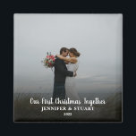 Erstellen Sie Ihr eigenes First Christmas Together Magnet<br><div class="desc">Erstellen Sie Ihren eigenen First Christmas Together Foto Magneten. Sehr schöner Weihnachtskuchen. Fügen Sie Ihre eigenen Fotos hinzu,  fügen Sie Ihren Text und Namen hinzu und erstellen Sie einen sehr einzigartigen und persönlichen Magneten.</div>