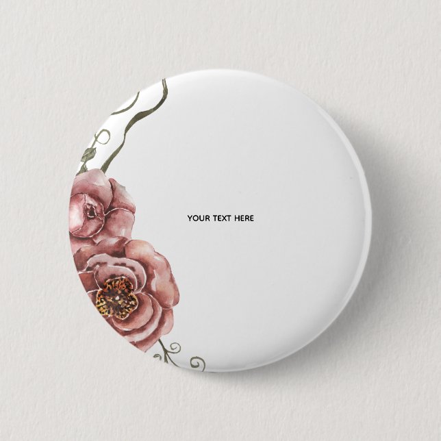 Erstellen Sie Ihr eigenes Florales  Button (Vorderseite)