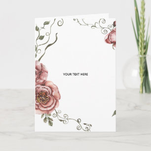 Erstellen Sie Ihr eigenes Florales  Karte