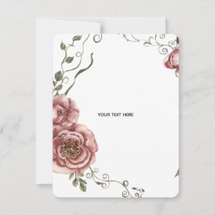 Erstellen Sie Ihr eigenes Florales  Mitteilungskarte