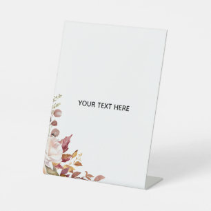 Erstellen Sie Ihr eigenes florales Podest-Schild Sockelschild