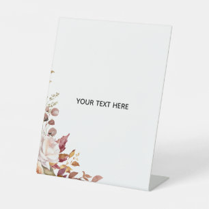 Erstellen Sie Ihr eigenes florales Podest-Schild Sockelschild