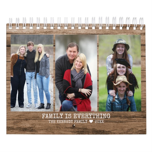 Erstellen Sie Ihr eigenes Foto 2023-Familie Rustik Kalender (Titelbild)