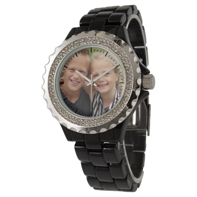 Erstellen Sie Ihr eigenes Foto Armbanduhr (Schrägansicht)
