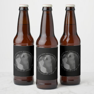 Erstellen Sie Ihr eigenes Foto Bierflasche Hochzei Bierflaschenetikett
