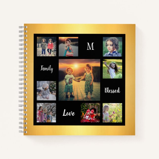 Erstellen Sie Ihr eigenes Foto Collage einzigartig Notizbuch (Vorderseite)