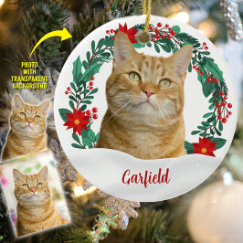 Erstellen Sie Ihr eigenes Foto für Weihnachten Keramik Ornament