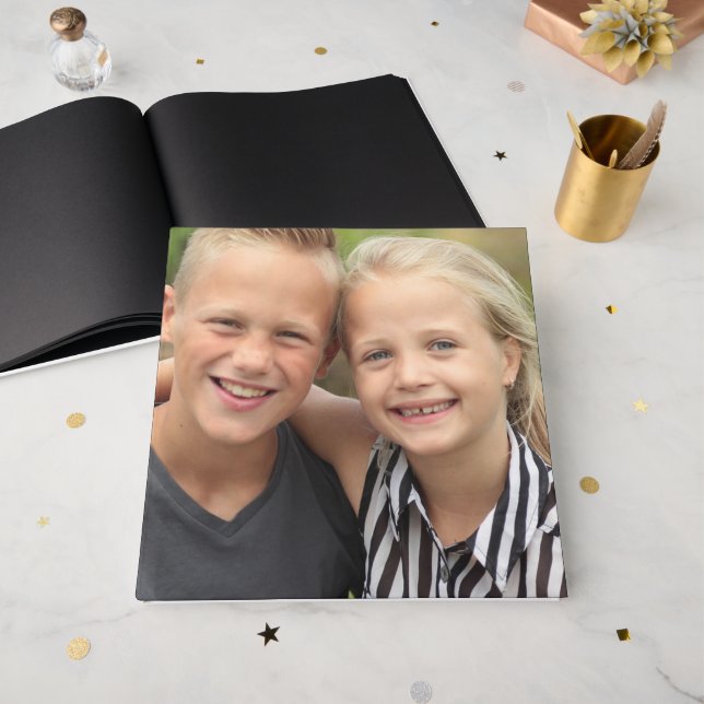Erstellen Sie Ihr eigenes Foto Gästebuch (Vorderseite offen)