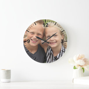 Erstellen Sie Ihr eigenes Foto Große Wanduhr