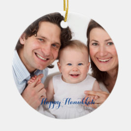 Erstellen Sie Ihr eigenes Foto Hanukkah Keramik Ornament