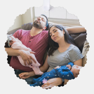 Erstellen Sie Ihr eigenes Foto individuelles Bild Ornament Karte