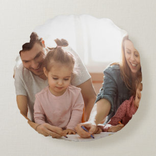 Erstellen Sie Ihr eigenes Foto individuelles Bild  Rundes Kissen