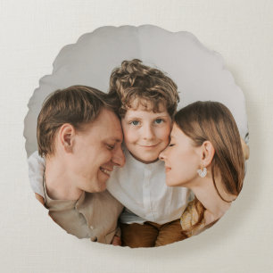 Erstellen Sie Ihr eigenes Foto individuelles Bild Rundes Kissen