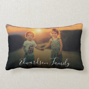 Erstellen Sie Ihr eigenes Foto mit Monogramm Lendenkissen