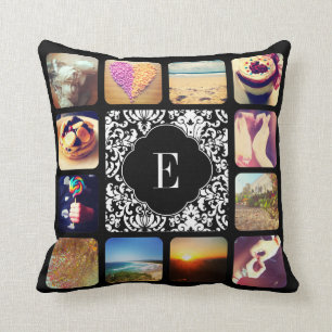 Erstellen Sie Ihr eigenes Foto Monogramm Kissen