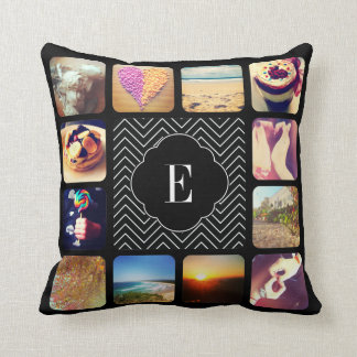 Erstellen Sie Ihr eigenes Foto Monogramm Kissen