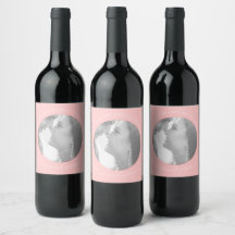 Erstellen Sie Ihr eigenes Foto Rosa Weinlabel