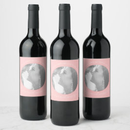 Erstellen Sie Ihr eigenes Foto Rosa Weinlabel Weinetikett