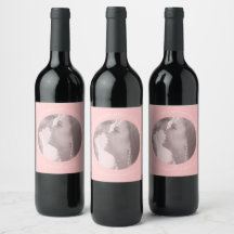 Erstellen Sie Ihr eigenes Foto Rosa Weinlabel