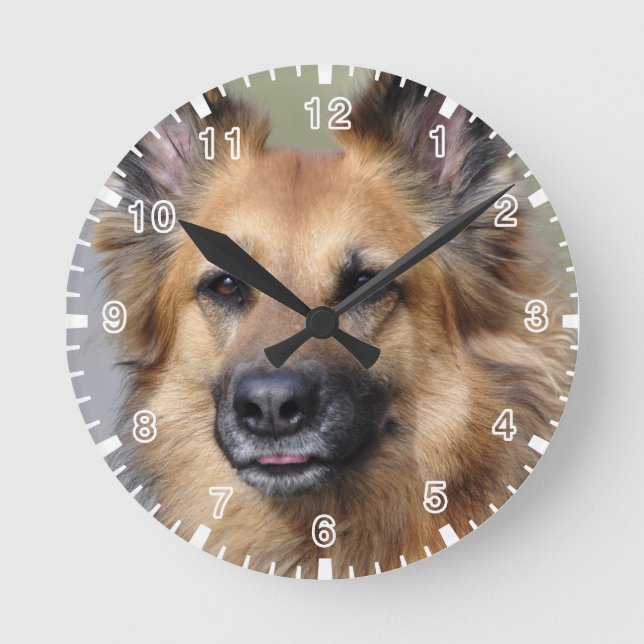 Erstellen Sie Ihr eigenes Foto Runde Wanduhr (Vorderseite)