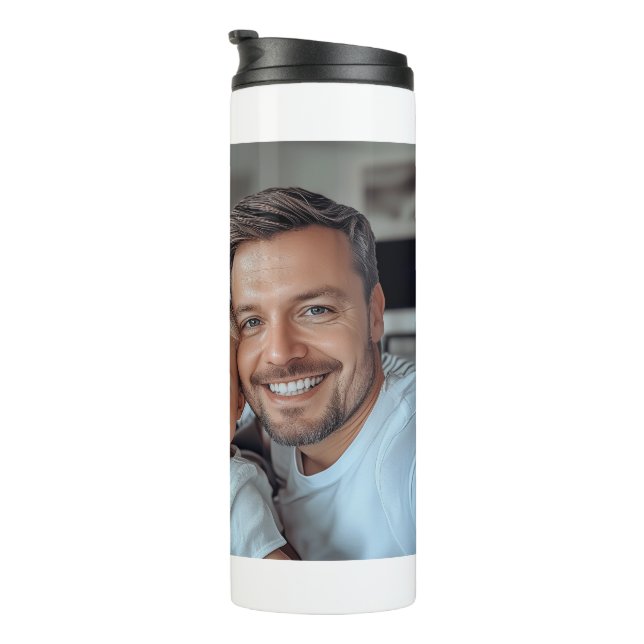 Erstellen Sie Ihr eigenes Foto Thermosbecher (Nach rechts gedreht)