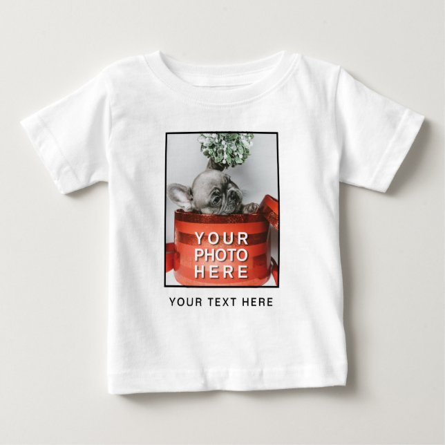 Erstellen Sie Ihr eigenes Foto und Ihren benutzerd Baby T-shirt (Vorderseite)