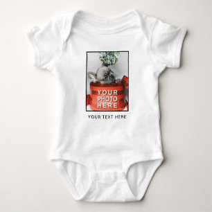 Erstellen Sie Ihr eigenes Foto und Ihren individue Baby Strampler
