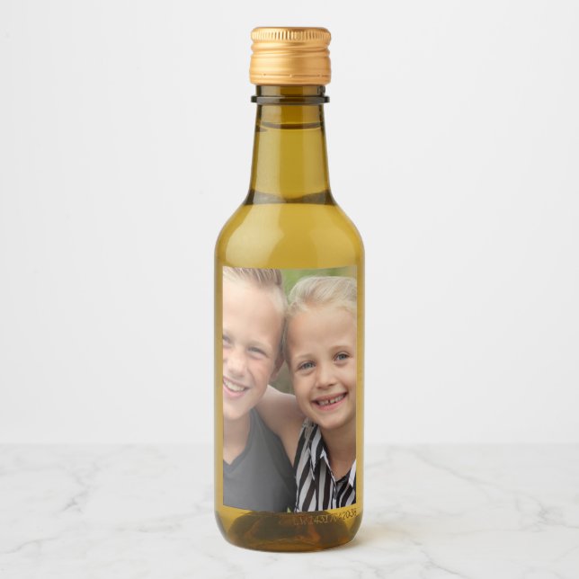 Erstellen Sie Ihr eigenes Foto Weinflaschen-Etiket Weinetikett (Vorderseite)