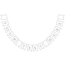 Hochzeitswimpelketten selbst gestalten