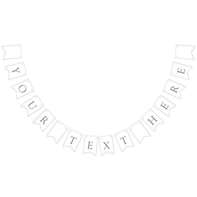 Gestaltbare Schwalbenschwanz Party-Wimpelkette (Alle)