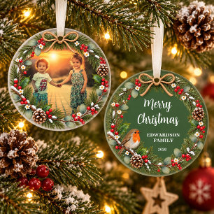 Erstellen Sie Ihr eigenes Frohe Weihnachten Famili Ornament