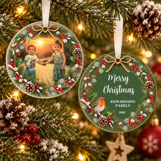 Erstellen Sie Ihr eigenes Frohe Weihnachten Famili Ornament