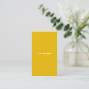 Erstellen Sie Ihr eigenes gelbes individuelles Des Begleitkarte