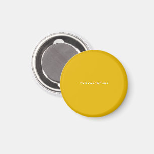 Erstellen Sie Ihr eigenes gelbes individuelles Des Magnet