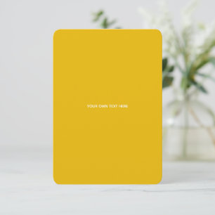 Erstellen Sie Ihr eigenes gelbes individuelles Des Save The Date