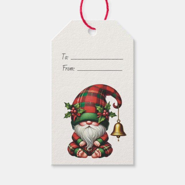 Erstellen Sie Ihr eigenes gemütliches Weihnachtsfe Geschenkanhänger (Vorderseite)
