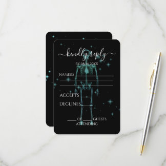 Erstellen Sie Ihr eigenes - glänzendes X-Ray Skele RSVP Karte