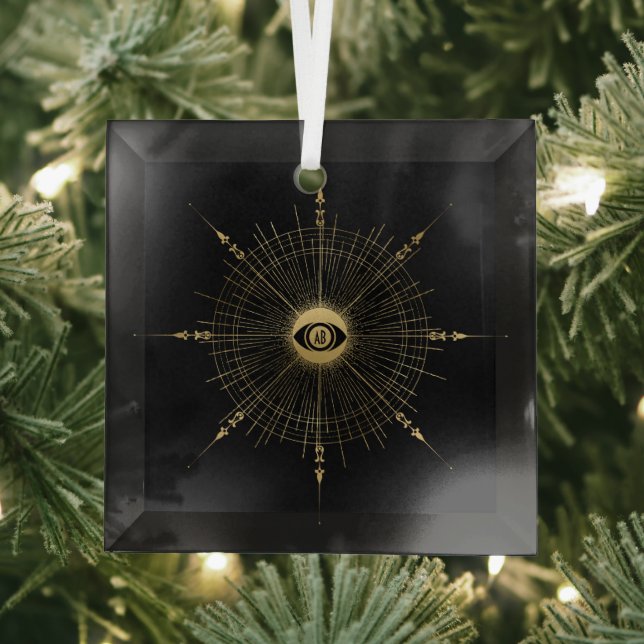 Erstellen Sie Ihr eigenes Gold Arcane Wheel Tarot Ornament Aus Glas (Insitu)