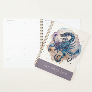 Erstellen Sie Ihr eigenes Gold & Blue Mystical Sco Planer