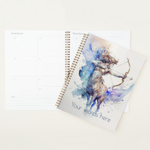 Erstellen Sie Ihr eigenes Gold & Blue Sagittarier Planer