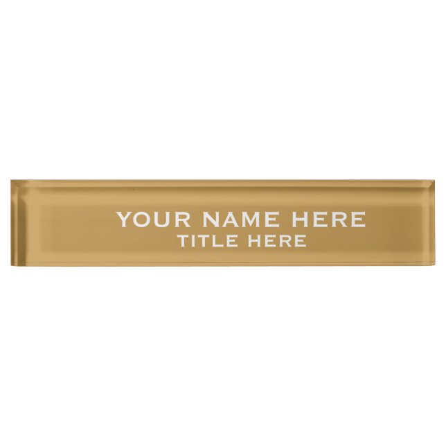 Erstellen Sie Ihr eigenes Gold Namensplakette (Vorderseite)